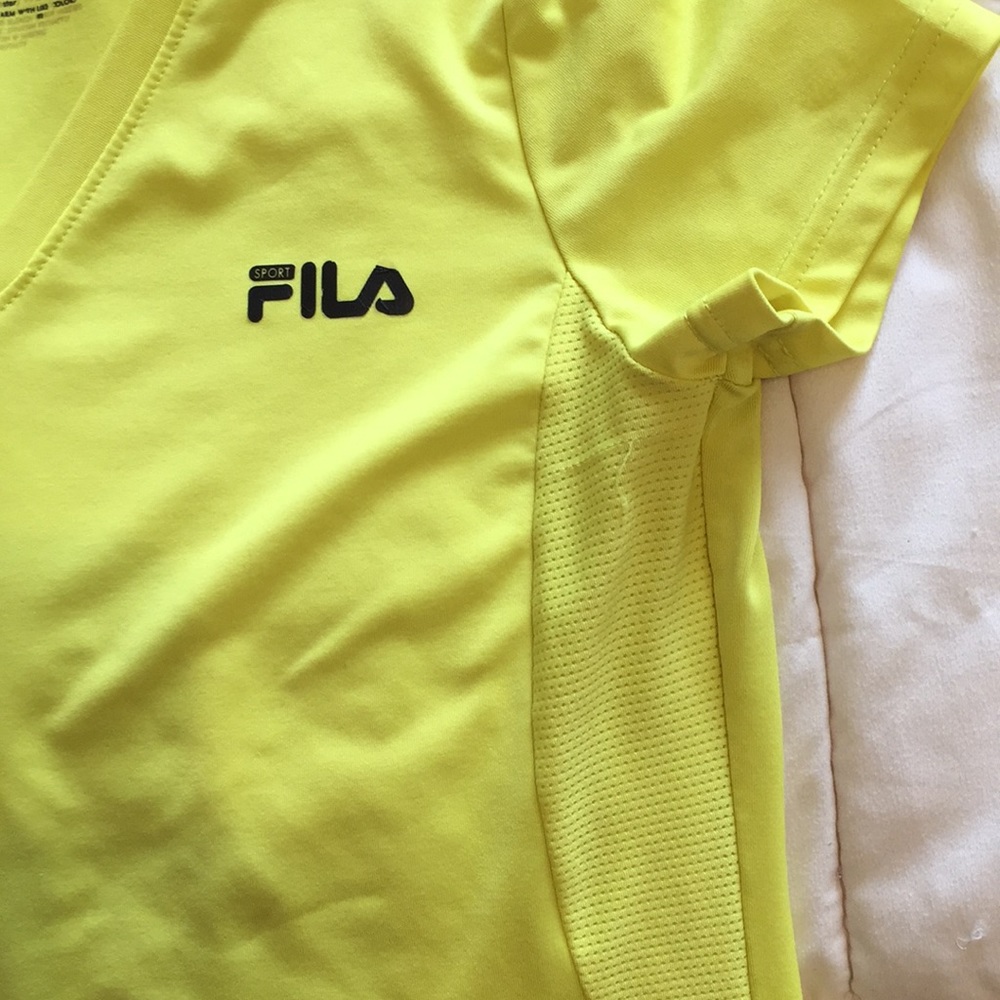 Fila Yellow Performance Tee - Picture 5 of 8